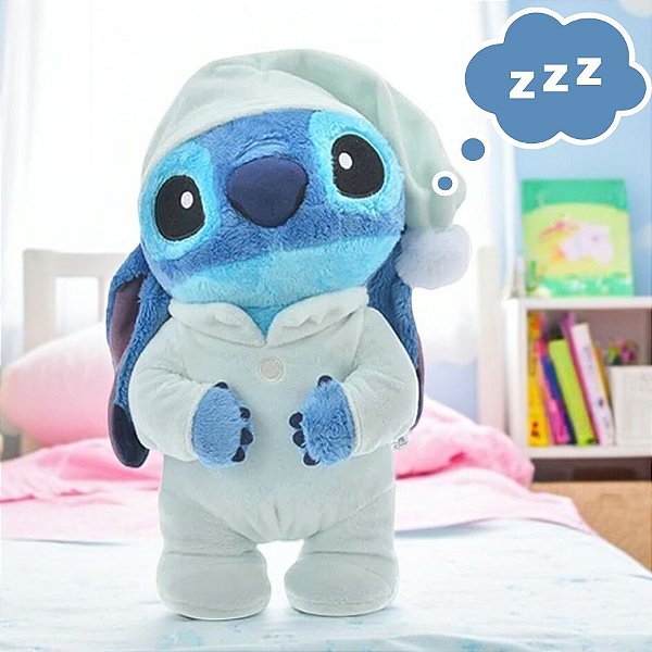 Pelúcia Stitch Sleep - Som e Movimento - 45cm - 1 unidade - Disney Original - Rizzo