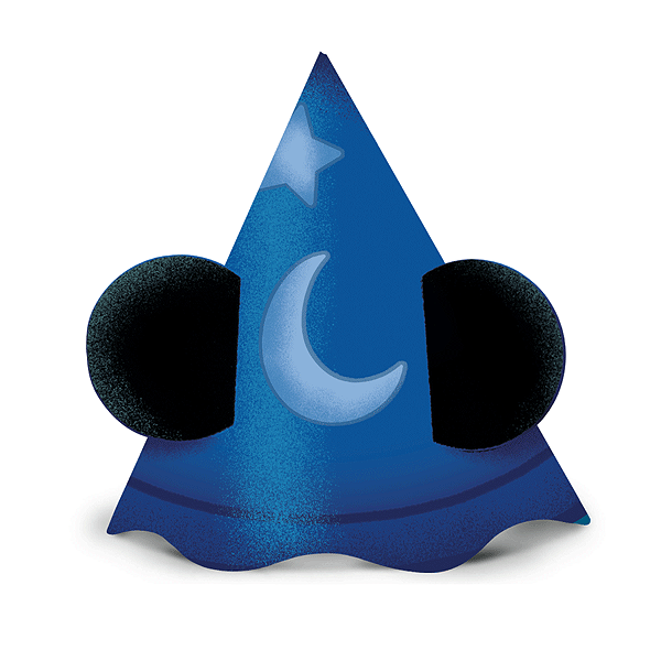 Chapéu Festa Mickey Fantasia - 12 unidades - Disney Original - Rizzo