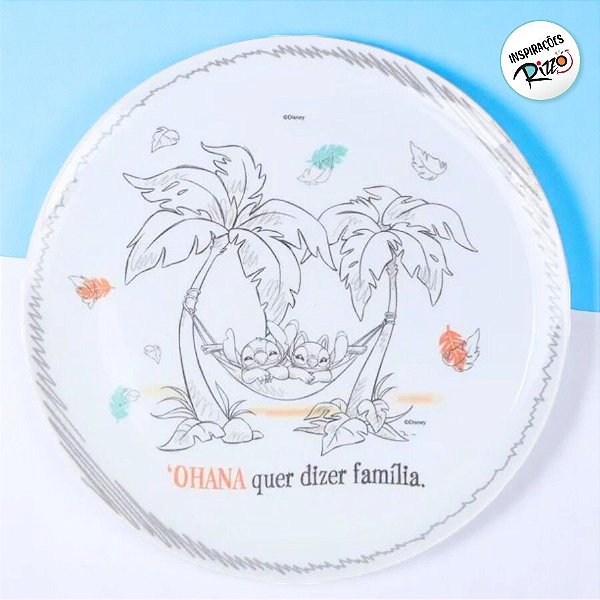 Prato de Refeição - Stitch - 25cm - 1 unidade - Disney Original - Rizzo