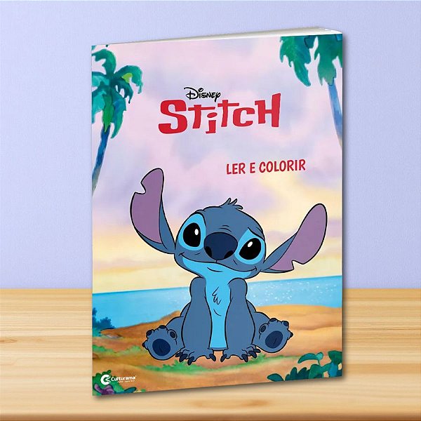Livro para Ler e Colorir Stitch - 1 unidade - Disney Original - Rizzo