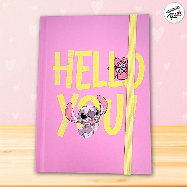 Mini Caderno de Anotações - Stitch - Hello You - 10x15cm - 1 unidade - Disney Original - Rizzo