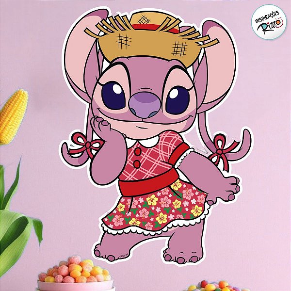 Painel Decorativo - Angel Junino - 45x33cm - 1 unidade - Disney Original - Rizzo