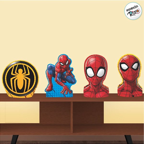 Decoração de Mesa - Homem Aranha - 4 unidades - Disney Original - Rizzo