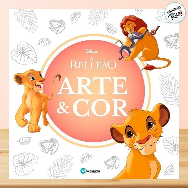 Livro Arte e Cor O Rei Leão - 1 unidade - Disney Original - Rizzo