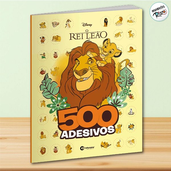 500 Adesivos O Rei Leão - 1 unidade - Disney Original - Culturama