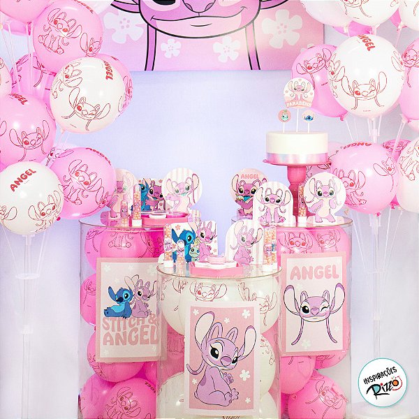 Kit Festa Angel - 62 Itens - 1 unidade - Disney Original - Rizzo