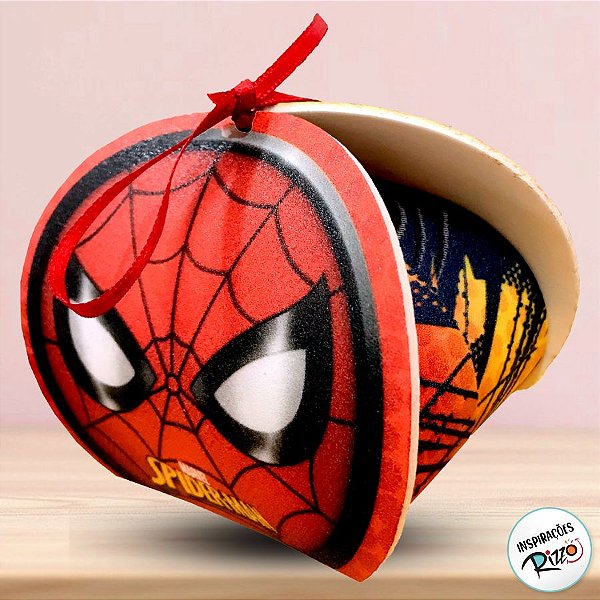 Caixa Surpresa de EVA - Homem Aranha - 10x9cm - 6 unidades - Disney Original - Rizzo