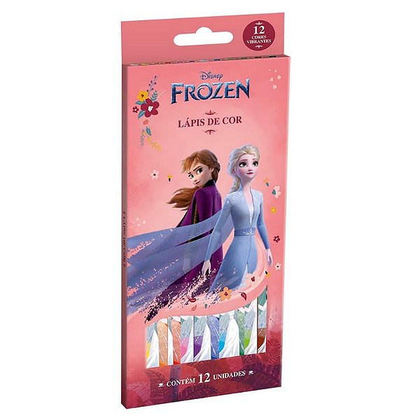 Lápis de Cor - Frozen - 12 UN - Tris - Disney Original - Rizzo