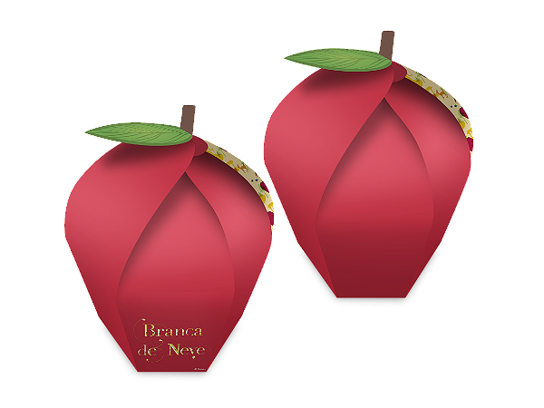 Caixa Surpresa Maçã Festa Branca de Neve - 8 Unidades - Disney Original -  Festas