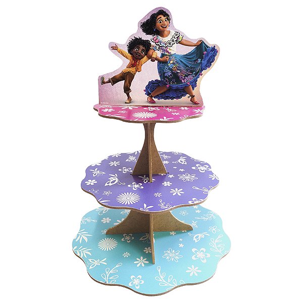 Doceiro Três Andares - Encanto - MDF - 1 unidade - Disney Original - Rizzo