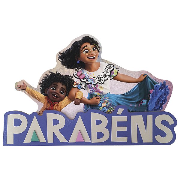 Painel Parabéns - Encanto - 1 unidade - Disney Original - Rizzo