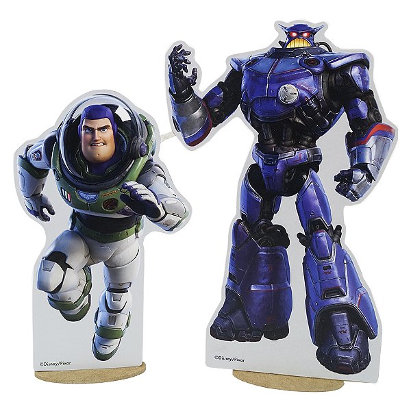 Kit Enfeite De Mesa 2 - Lightyear - MDF - 2 unidades - Disney Original - Rizzo