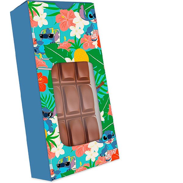 Caixa para Tablete de Chocolate - Stitch - 10 unidades - Disney Original - Rizzo