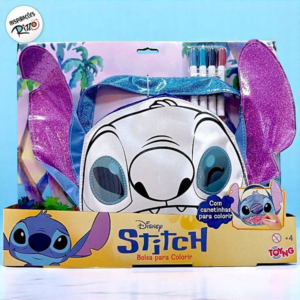 Bolsa para Colorir Stitch - 35cm - 1 unidade - Disney Original - Rizzo