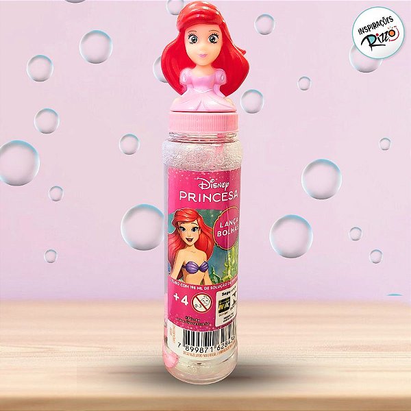 Lança Bolhas de Sabão - Ariel - 198ml - 1 unidade - Disney Original - Rizzo