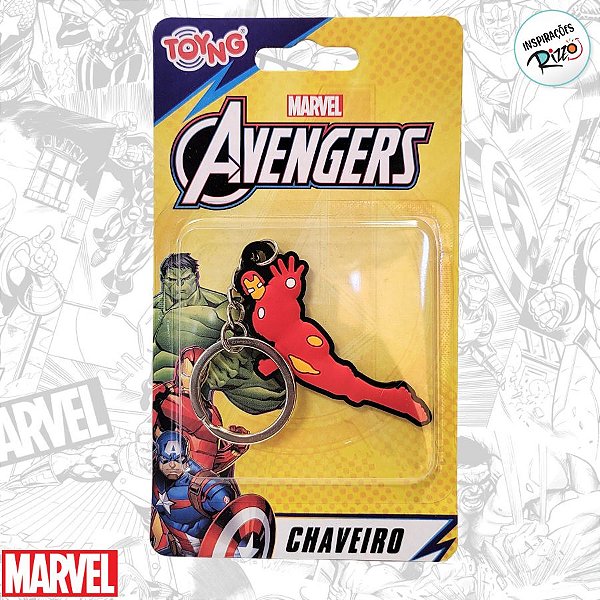 Chaveiro Emborrachado Homem de Ferro - Vingadores - 6cm - 1 unidade - Disney Original - Rizzo
