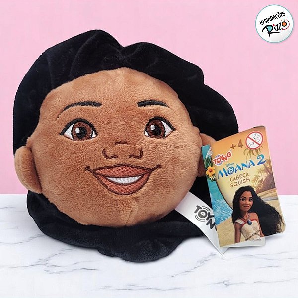 Brinquedo Squish Pelúcia Moana 2 - 10cm - 1 unidade - Disney Original - Rizzo
