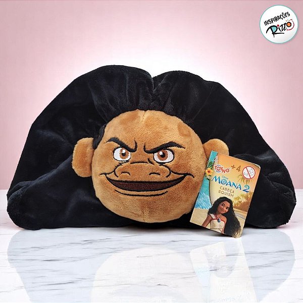 Brinquedo Squish Pelúcia Maui - Moana 2 - 10cm - 1 unidade - Disney Original - Rizzo