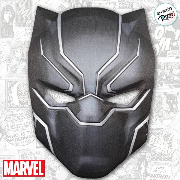 Máscara de EVA - Pantera Negra - Vingadores - 1 unidade - Disney Original - Rizzo
