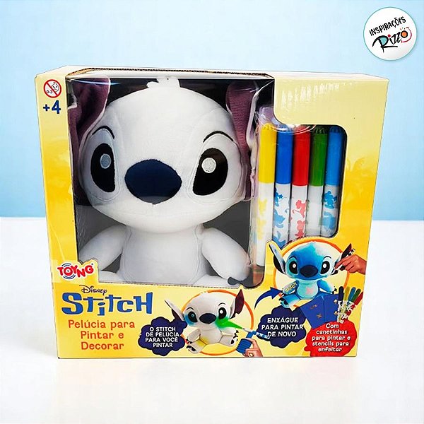 Pelúcia Stitch para Pintar e Decorar - 15cm - 1 unidade - Disney Original - Rizzo