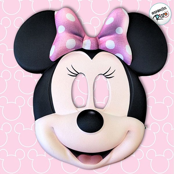 Máscara de EVA - Minnie Mouse - 1 unidade - Disney Original - Rizzo