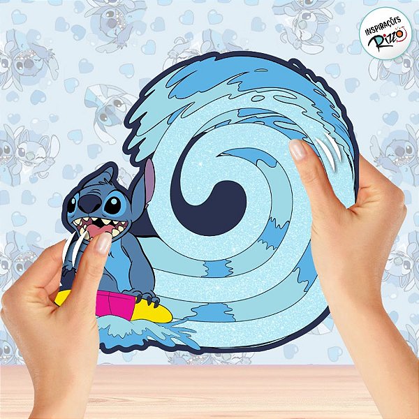Brinquedo de Apertar Stitch Squishtube - 1 unidade - Disney Original - Rizzo