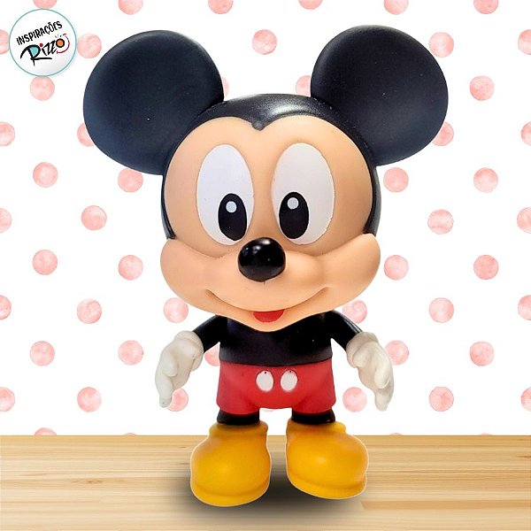 Boneco Articulado Mickey Mouse de Vinil - 12cm - 1 unidade - Disney Original - Rizzo