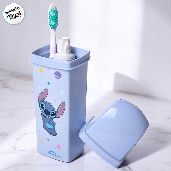 Porta Escova de Dente Infantil - Stitch - 1 unidade - Disney Original - Rizzo