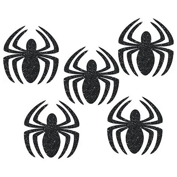 Aplique Glitter Homem-Aranha EVA - 5 unidades - Disney Original - Rizzo