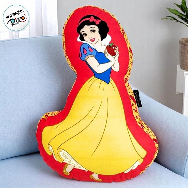 Almofada Formato Branca de Neve - 35x25cm - 1 unidade - Disney Original - Zonacriativa