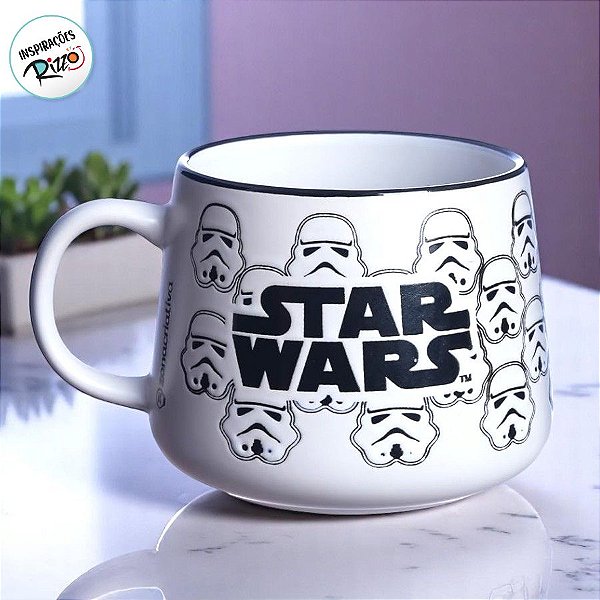 Caneca de Cerâmica - Stormtroopers - Star Wars - 500ml - 1 unidade - Disney Original - Rizzo