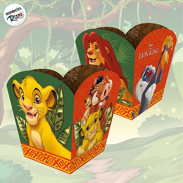 Cachepot - Rei Leão - 4 unidades - Disney Original - Regina