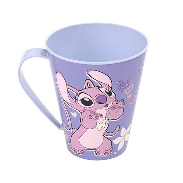 Caneca de Plástico Stitch Angel - 360ml - 1 unidade - Disney Original - Rizzo