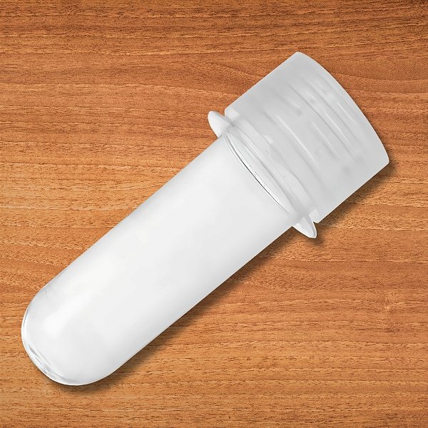 Mini Tubete Para lembrancinha Cristal Com Tampa Transparente - 8cm - 10 unidades - Rizzo