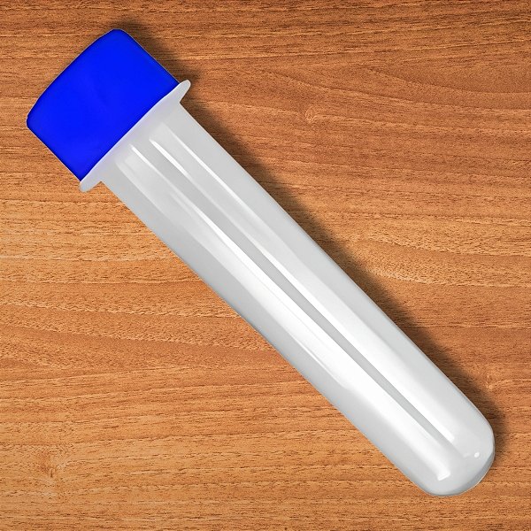 Tubete Para lembrancinha Cristal Com Tampa Azul Escuro - 13cm - 10 unidades - Rizzo