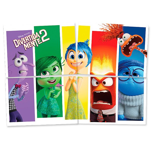 Painel 4 Lâminas - Divertidamente 2 - 1 unidade - Disney Original - Rizzo