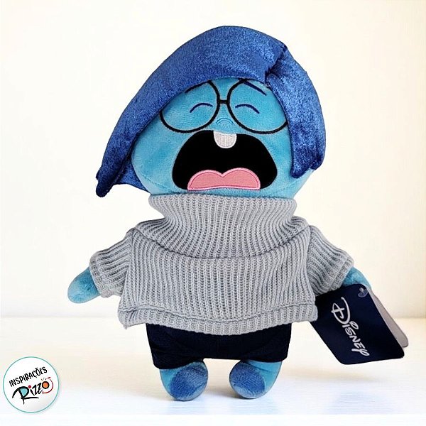Pelúcia Tristeza - Divertidamente - 26cm - 1 unidade - Disney Original - Rizzo