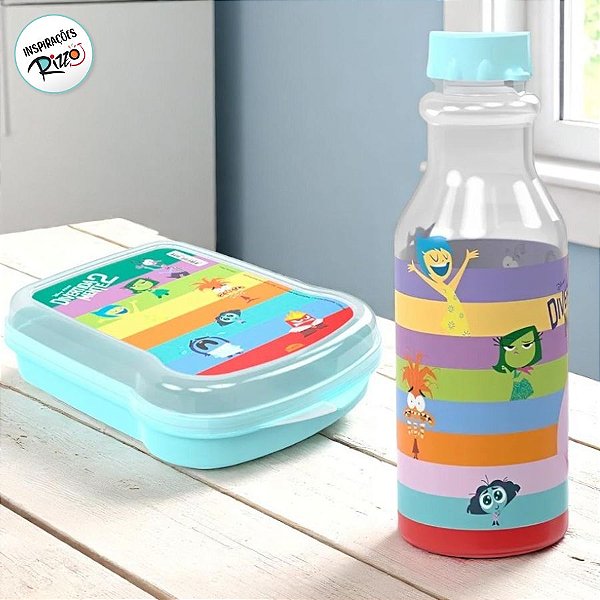 Conjunto Sanduicheira e Garrafa Retro - Divertidamente - 1 unidade - Disney Original - Rizzo