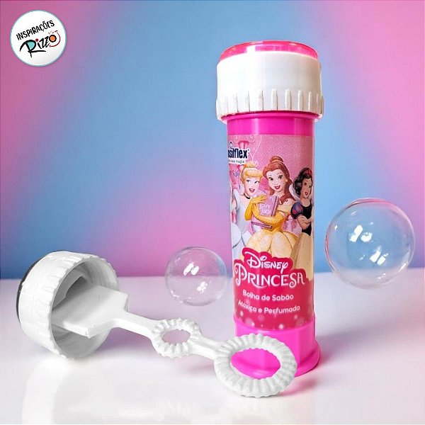 Lembrancinha Bolha de Sabão - Princesas - 60ml - 1 unidade - Disney Original - Rizzo