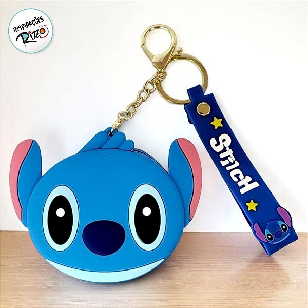 Porta Níquel de Silicone - Stitch - 7cm - 1 unidade - Disney Original - Rizzo