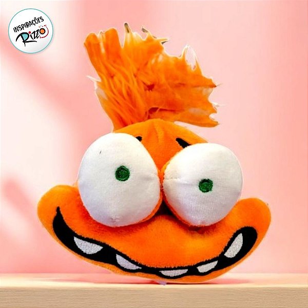 Brinquedo Squish Pelúcia - Ansiedade - Divertidamente - 11cm  - 1 unidade - Disney Original - Rizzo