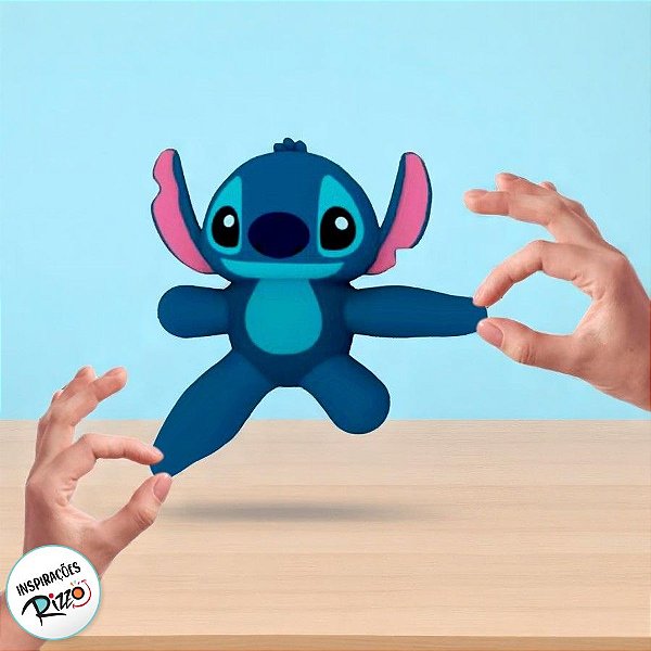 Brinquedo Estica - Stitch - 10cm - 1 unidade - Disney Original - Rizzo