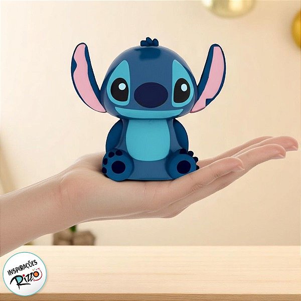 Brinquedo Squish Borracha - Stitch - 9cm - 1 unidade - Disney Original - Rizzo