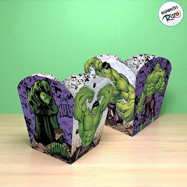 Cachepot de Papel - Hulk - 4 unidades - Disney Original - Regina