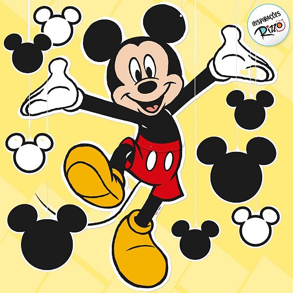 Cartaz Personagem Articulado - Mickey Mouse - 1 unidade - Disney Original - Rizzo