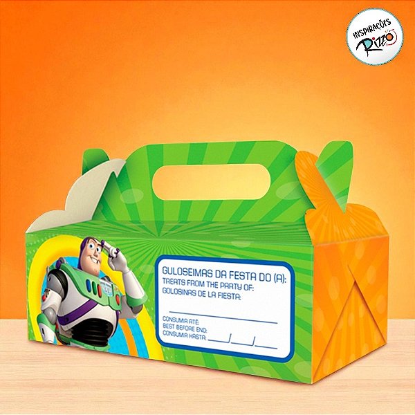 Caixa para Viagem - Toy Story - 4 unidades - Disney Original - Rizzo