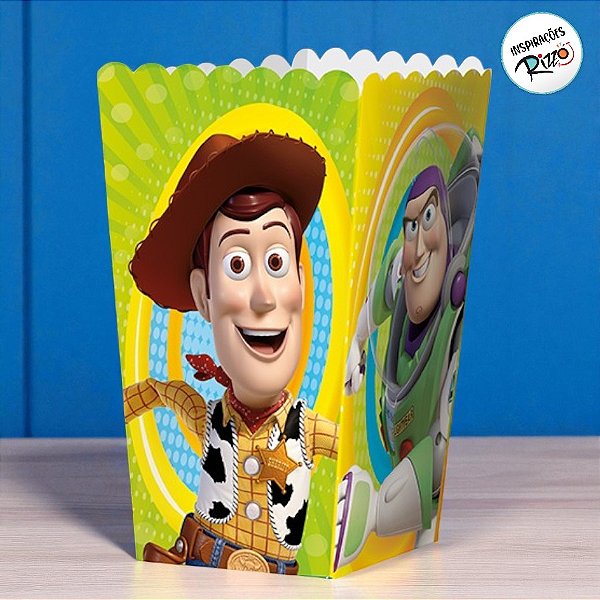 Caixa para Pipoca - Toy Story - 8 unidades - Disney Original - Rizzo