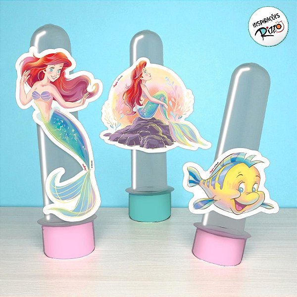 Mini Personagens Decorativos - Ariel - 12 unidades - Disney Original - Rizzo