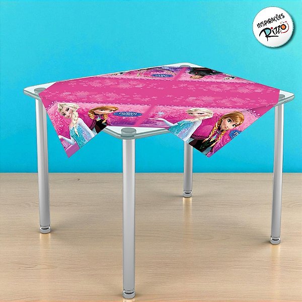 Toalha Plástica Cobre Manchas - 1 x 1 m - Frozen - 4 unidades - Disney Original - Rizzo