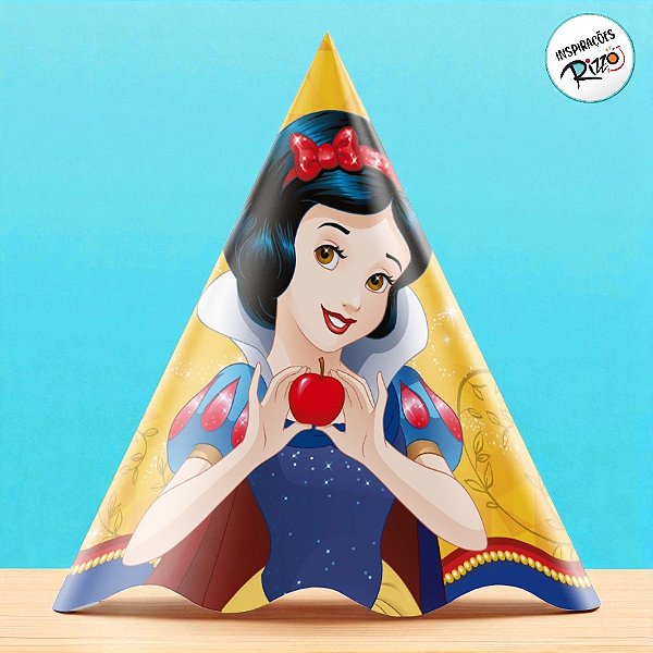 Chapéu de Aniversário - Branca de Neve - 8 unidades - Disney Original - Rizzo